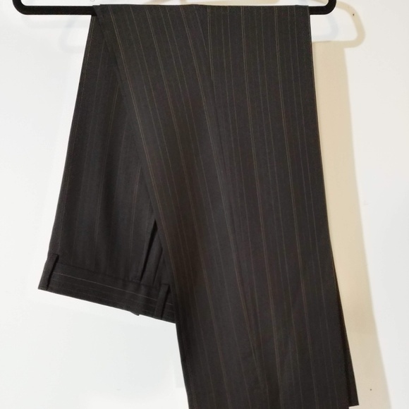 Awesome HUGO BOSS Brown Gold Pinstripe Suit sz 40R - Picture 7 of 8